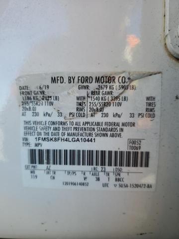 2020 FORD EXPLORER L - 1FMSK8FH4LGA10441