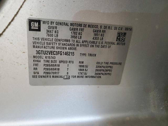 2015 GMC SIERRA K15 - 3GTU2VEC3FG146215