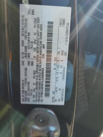 2020 FORD ESCAPE SEL - 1FMCU9H91LUA68034