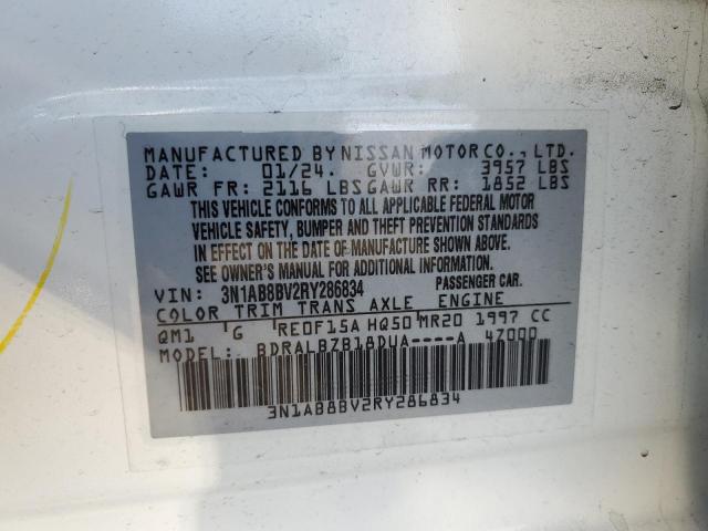 2024 NISSAN SENTRA S - 3N1AB8BV2RY286834