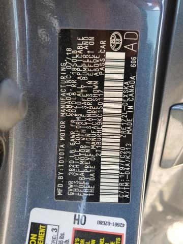 2019 TOYOTA COROLLA L - 2T1BURHE9KC150117