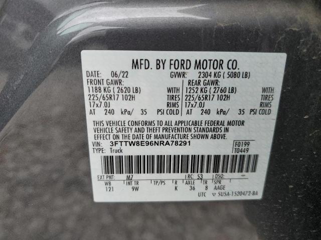 2022 FORD MAVERICK X - 3FTTW8E96NRA78291