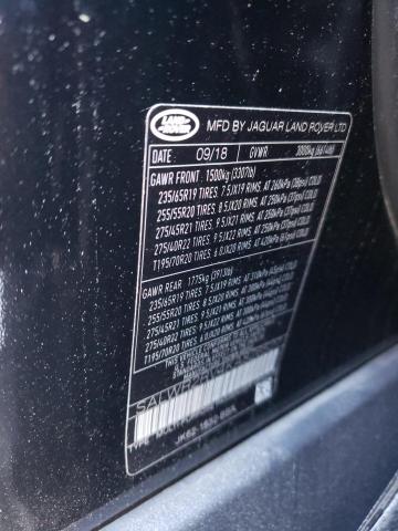 2019 LAND ROVER RANGE ROVE - SALWR2RV4KA826527