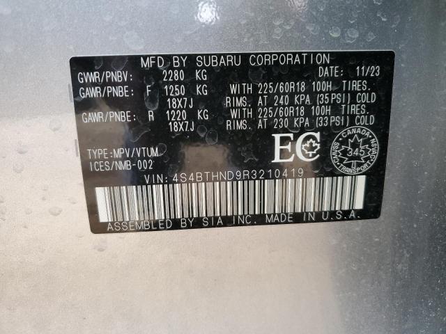 2024 SUBARU OUTBACK LI 4S4BTHND9R3210419