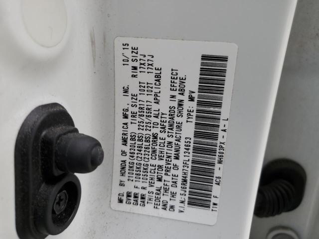 2015 HONDA CR-V EXL - 5J6RM4H73FL134653