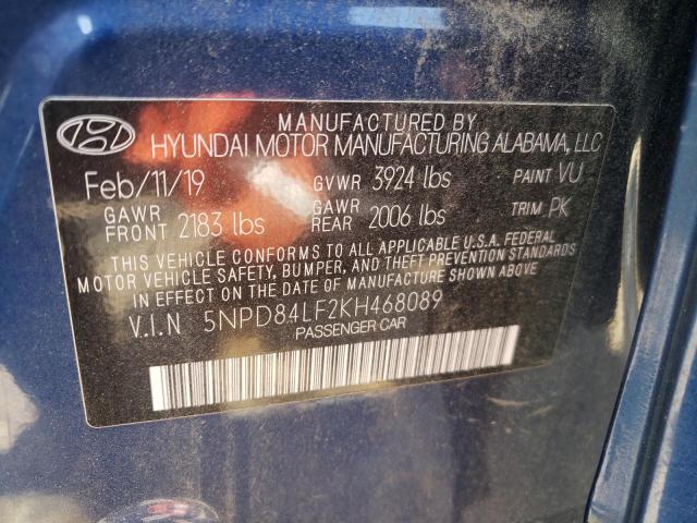 2019 HYUNDAI ELANTRA SE - 5NPD84LF2KH468089