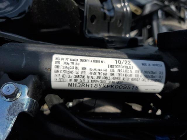 2023 YAMAHA YZFR3 A MH3RH18YXPK009515