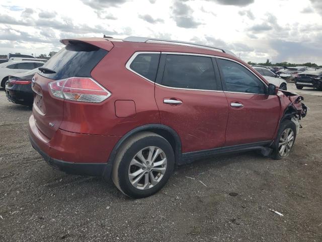 NISSAN ROGUE S 2015 red  gas KNMAT2MT5FP557238 photo #4