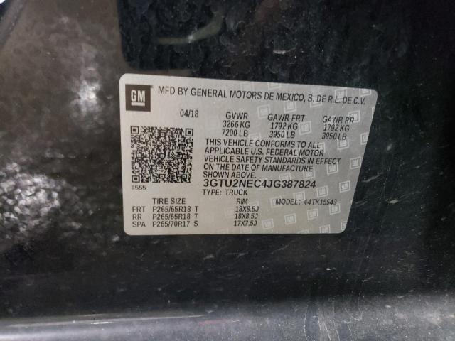2018 GMC SIERRA K15 - 3GTU2NEC4JG387824