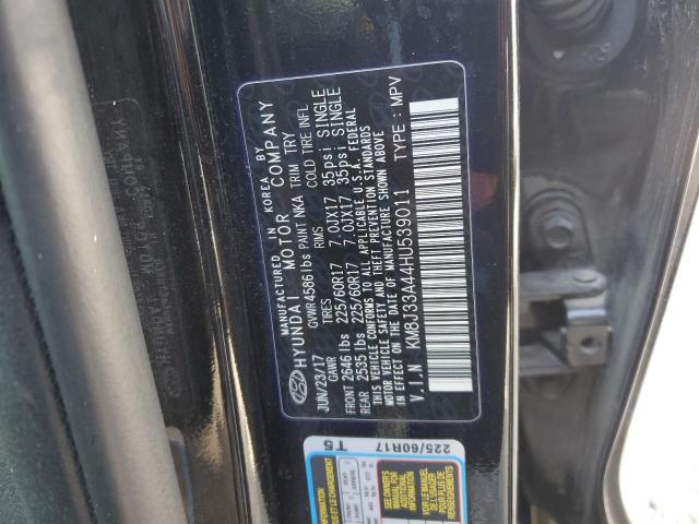 2017 HYUNDAI TUCSON LIM KM8J33A44HU539011