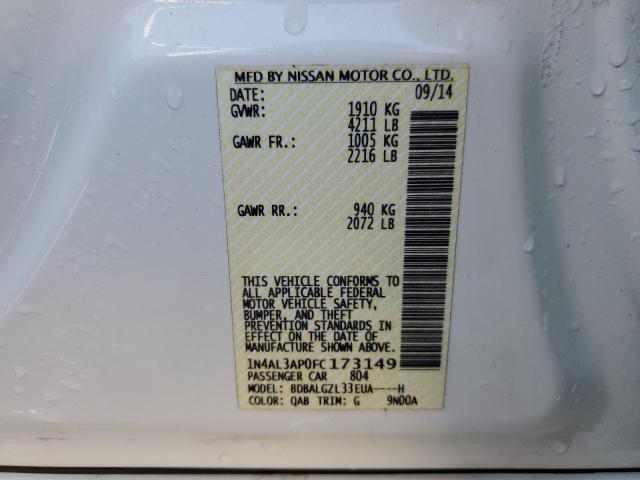 2015 NISSAN ALTIMA 2.5 - 1N4AL3AP0FC173149