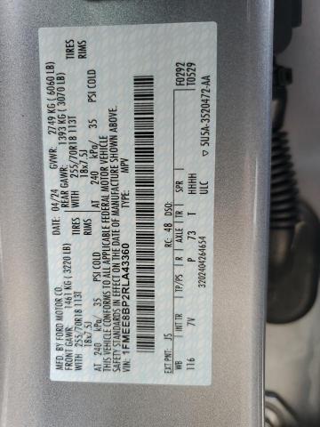 2024 FORD BRONCO OUT 1FMEE8BP2RLA43360
