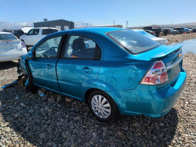 CHEVROLET AVEO LS 2009 turquoise sedan 4d gas KL1TD56E89B632383 photo #3