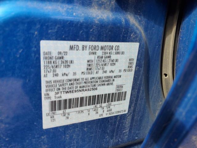 2022 FORD MAVERICK X - 3FTTW8E95NRA92506