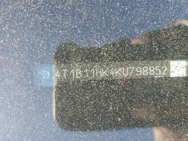 2019 TOYOTA CAMRY L - 4T1B11HK4KU798852