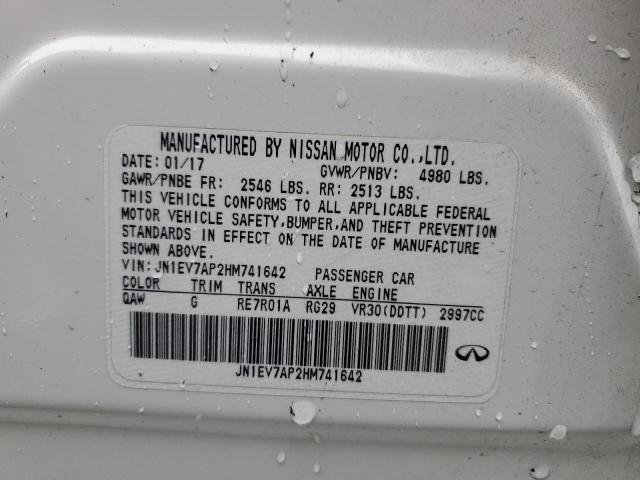 2017 INFINITI Q50 PREMIU - JN1EV7AP2HM741642