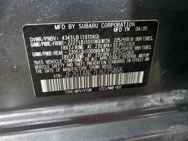 2020 SUBARU CROSSTREK - JF2GTANC7LH275466