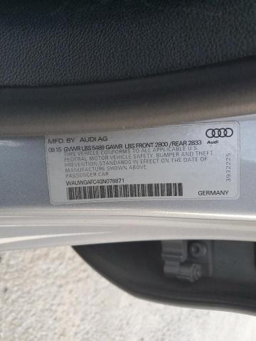 2016 AUDI A7 PREMIUM WAUWGAFC4GN078871