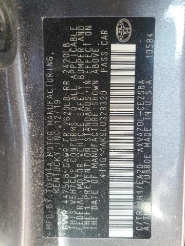 4t1g11ak9lu338320 - 2020 Toyota camry se - #48760315