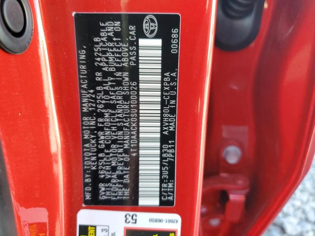 2025 TOYOTA CAMRY XSE - 4T1DAACK0SU100026