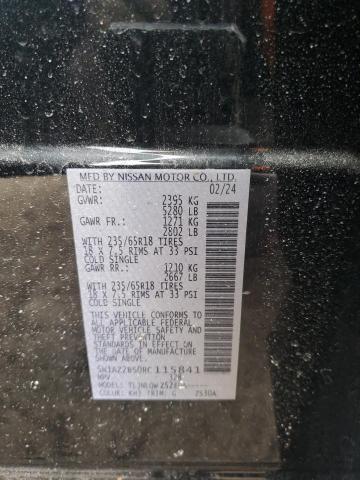 2024 NISSAN MURANO SV 5N1AZ2BS0RC115841