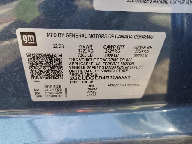 2024 CHEVROLET SILVERADO - 2GCUDGED4R1186881