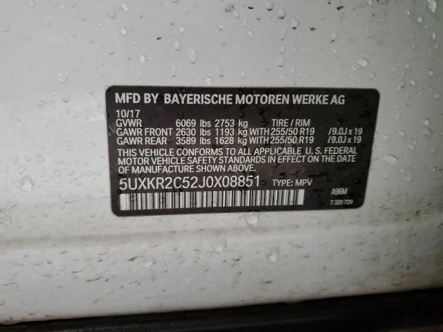 2018 BMW X5 SDRIVE3 - 5UXKR2C52J0X08851