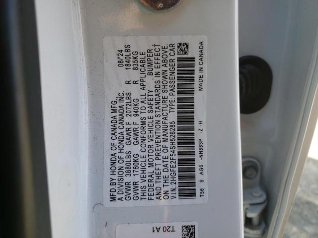 2025 HONDA CIVIC SPOR - 2HGFE2F54SH526285