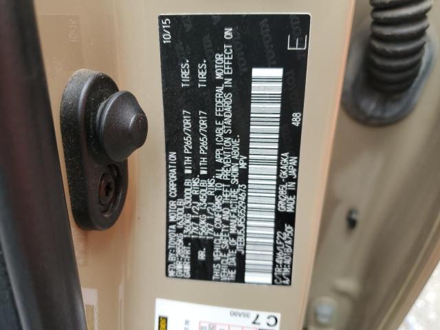 2016 TOYOTA 4RUNNER SR - JTEBU5JR5G5294673