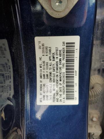 2017 HONDA ACCORD SPO - 1HGCR2F12HA038030