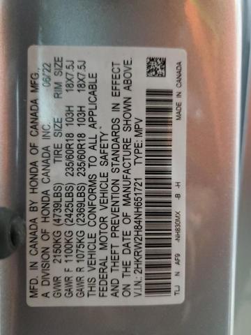 2022 HONDA CR-V EXL - 2HKRW2H84NH651721