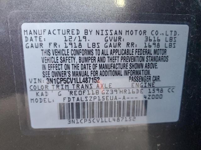 3N1CP5CV1LL487152 2020 NISSAN KICKS