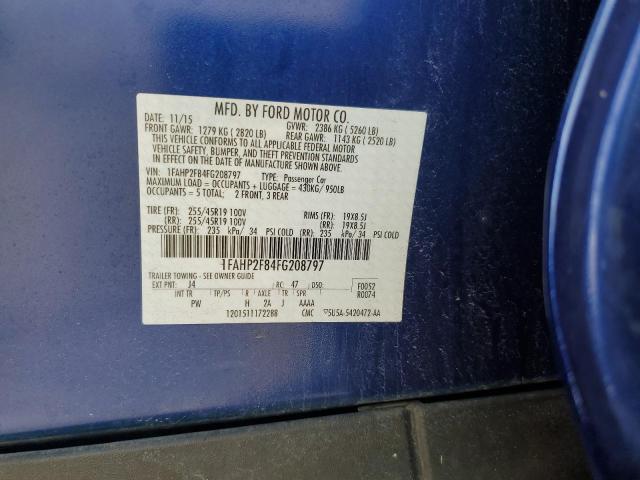 2015 FORD TAURUS LIM - 1FAHP2F84FG208797