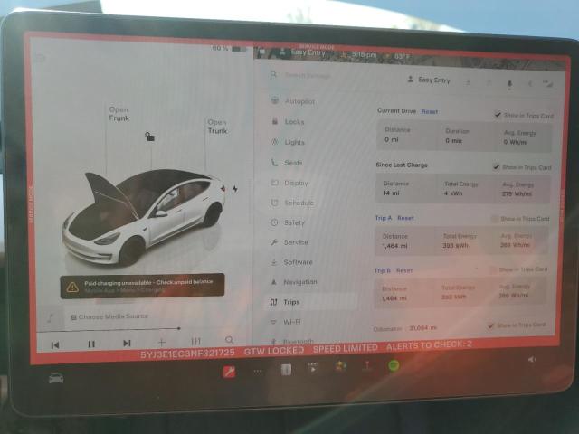 2022 TESLA MODEL 3 - 5YJ3E1EC3NF321725