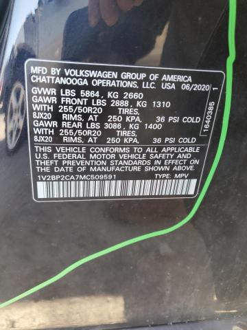 2021 VOLKSWAGEN ATLAS SEL 1V2BP2CA7MC509591