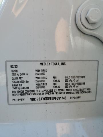 2023 TESLA MODEL Y - 7SAYGDEE5PF691745
