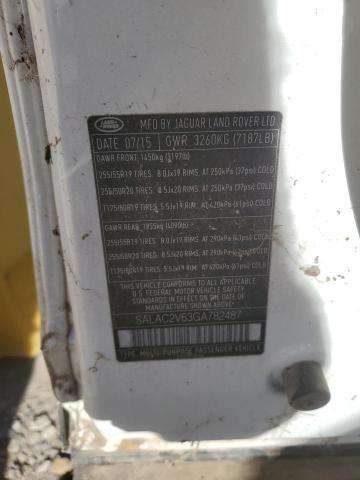 2016 LAND ROVER LR4 SALAC2V63GA782487
