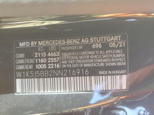 2022 MERCEDES-BENZ CLA AMG 35 - W1K5J5BB2NN216916