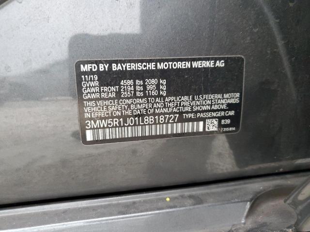 2020 BMW 330I - 3MW5R1J01L8B18727