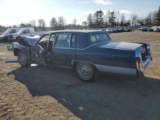 CADILLAC BROUGHAM 1990 blue sedan 4d gas 1G6DW5476LR725075 photo #3