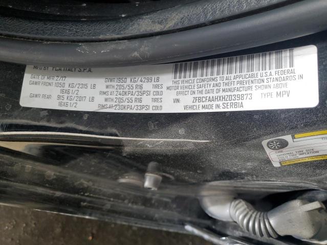 2017 FIAT 500L POP #3298291030