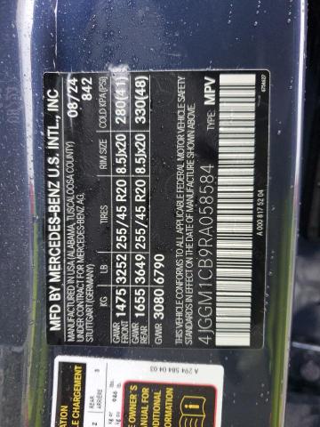 2024 MERCEDES-BENZ EQE SUV 35 4JGGM1CB9RA058584