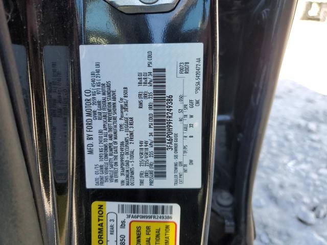 2015 FORD FUSION SE - 3FA6P0H99FR249386
