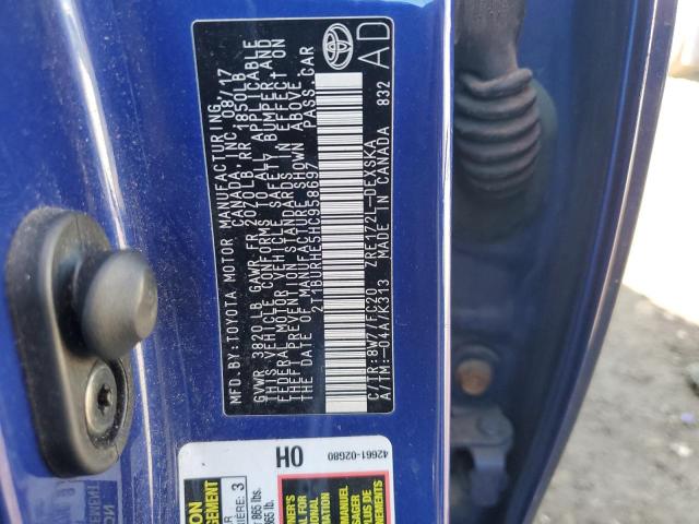 2017 TOYOTA COROLLA L - 2T1BURHE5HC958697