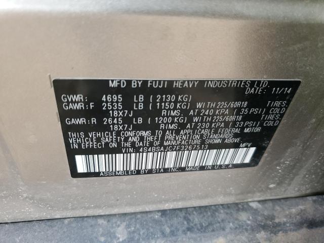 2015 SUBARU OUTBACK 2. - 4S4BSAJC7F3267513