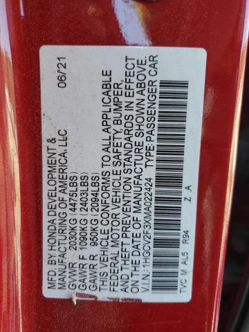 2021 HONDA ACCORD SPO - 1HGCV2F3XMA022424