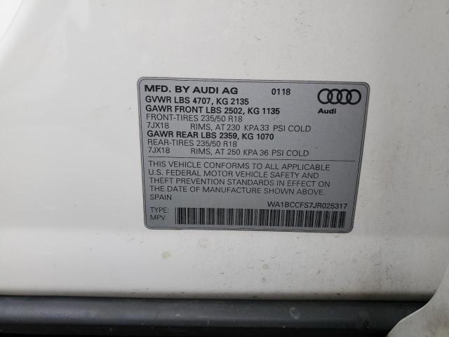 2018 AUDI Q3 PREMIUM - WA1BCCFS7JR025317