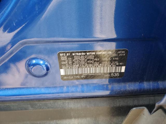 2019 MITSUBISHI ECLIPSE CR - JA4AT3AA4KZ028672