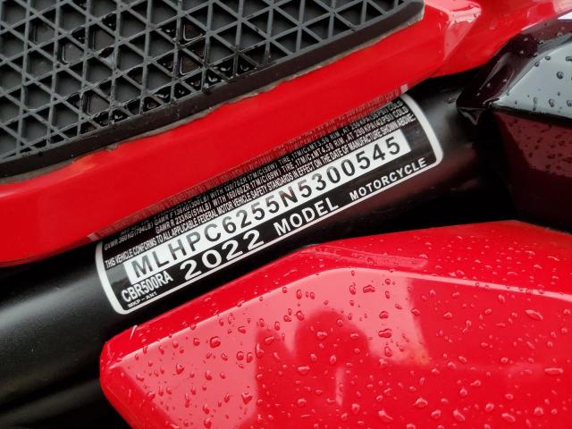 2022 HONDA CBR500 RA MLHPC6255N5300545