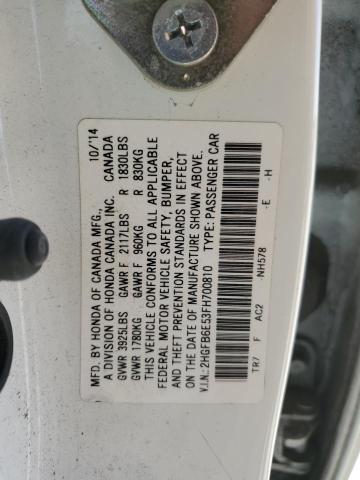 2015 HONDA CIVIC SI - 2HGFB6E53FH700810